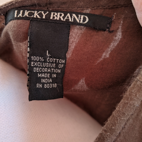 Lucky Brand top, size large in excellent condition - Picture 9 of 11